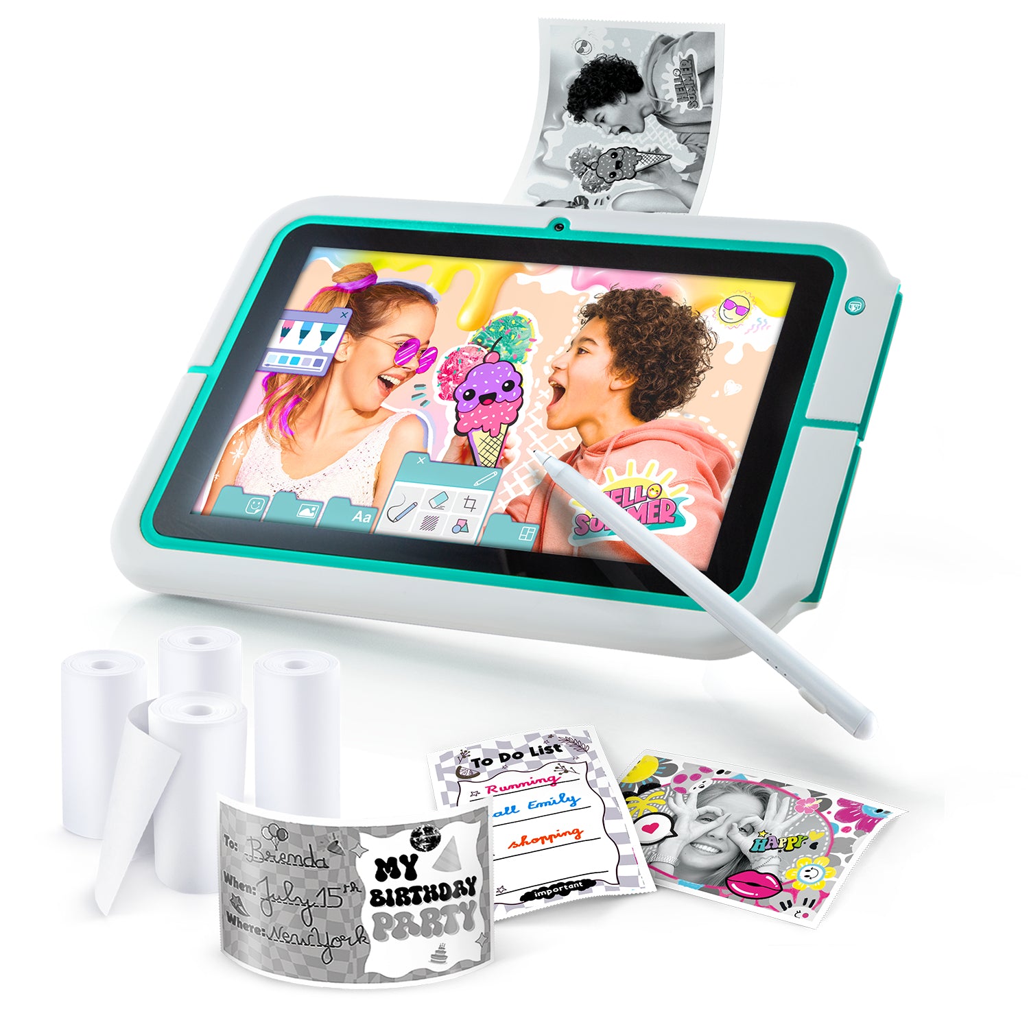 Canal Toys Instant Print Pad Creator – 8", 32 GB, Wi‑Fi, Mehrfarbig