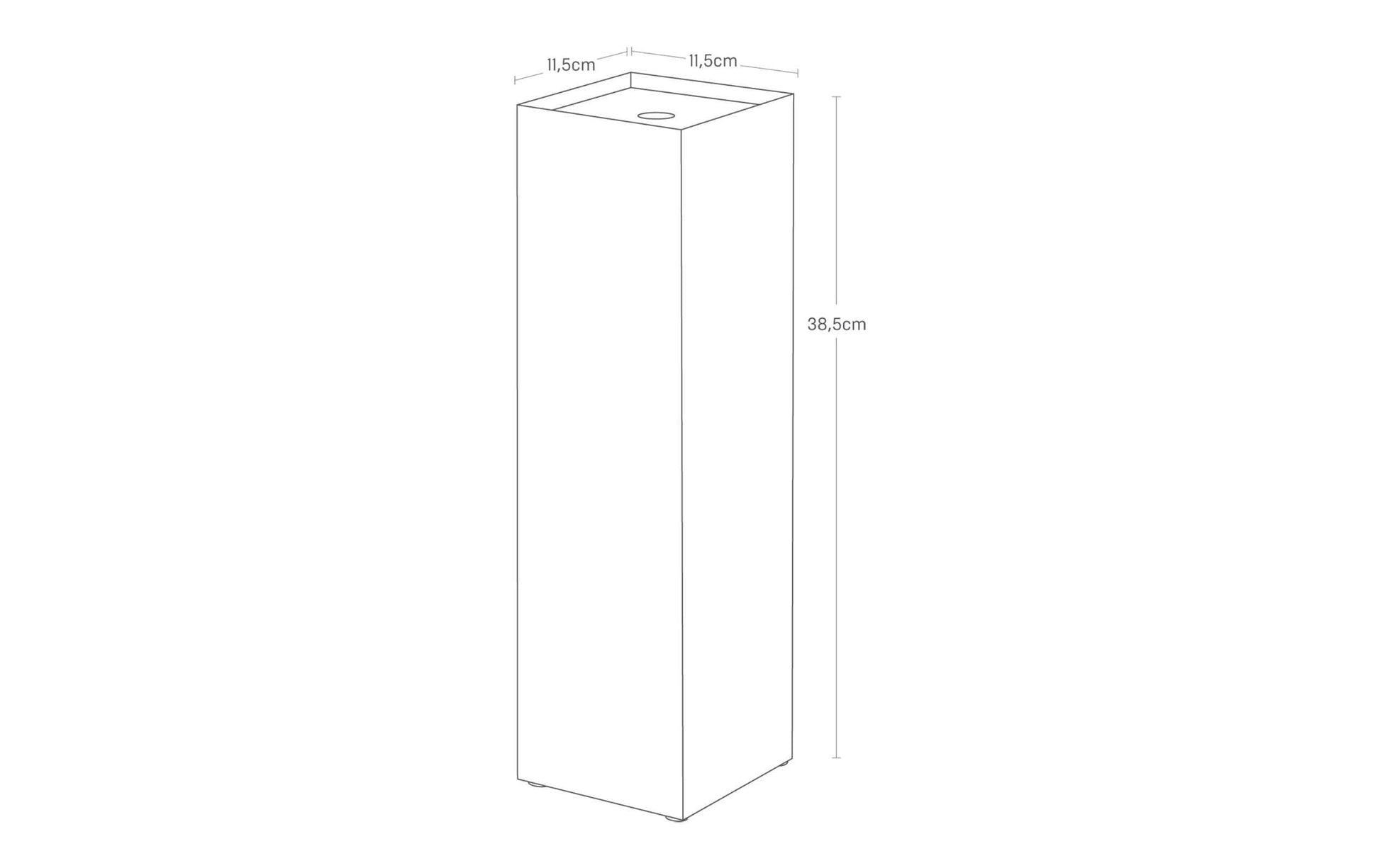 Yamazaki Toilettenpapierständer – Stahl, schwarz, für 3 Rollen, 11,5 × 11,5 × 38,5 cm