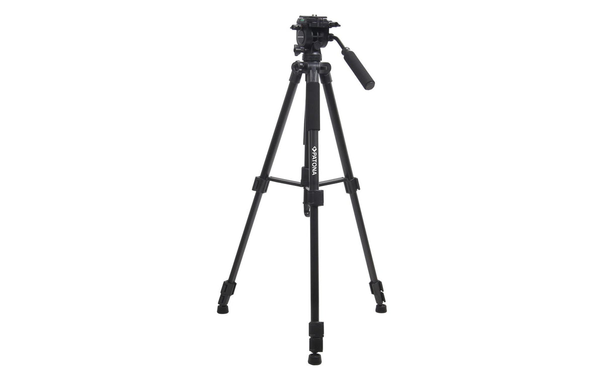 PATONA GEZI DV EASY 140 Stativ – 165,5 cm max., Traglast 5 kg, Kugelkopf, Tasche, 1/4" – Schwarz