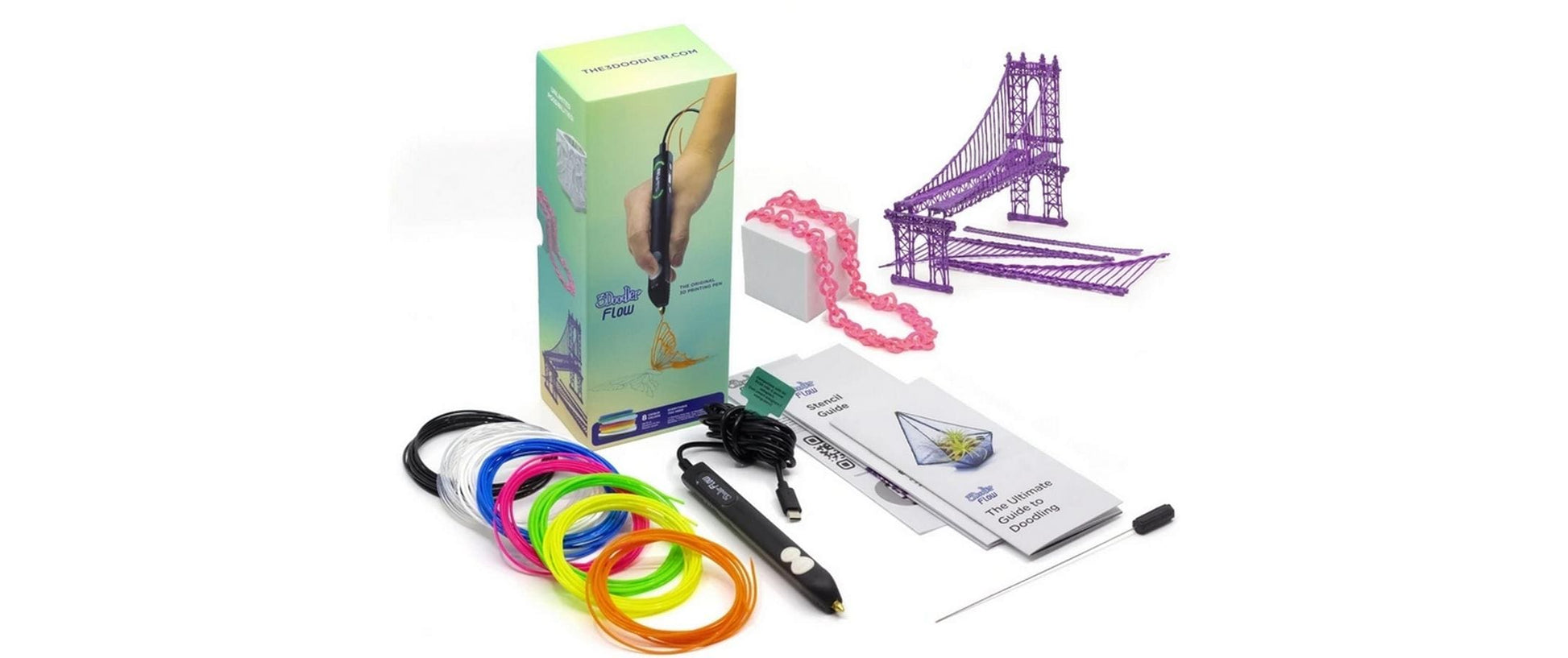 3Doodler 3D-Drucker-Filament Start+ PLA 2,5 mm Mehrfarbig, opak – für 3Doodler Start, 3Doodler 3D Build&Play