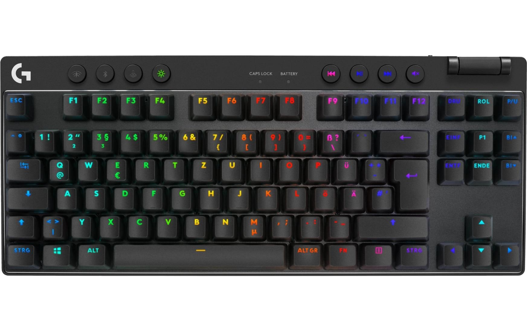 Logitech G PRO X TKL RAPID – Gaming-Tastatur TKL – Mechanisch – USB-A – QWERTZ (CH) – RGB – Schwarz