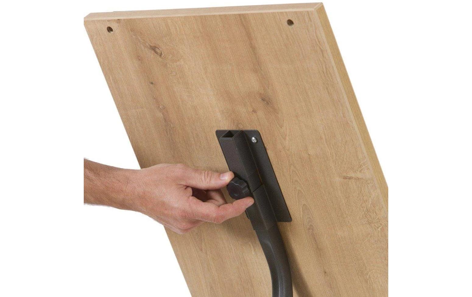 Rocada Boden-Prospektständer – für A4, braun, Holz, 400×300×1400 mm