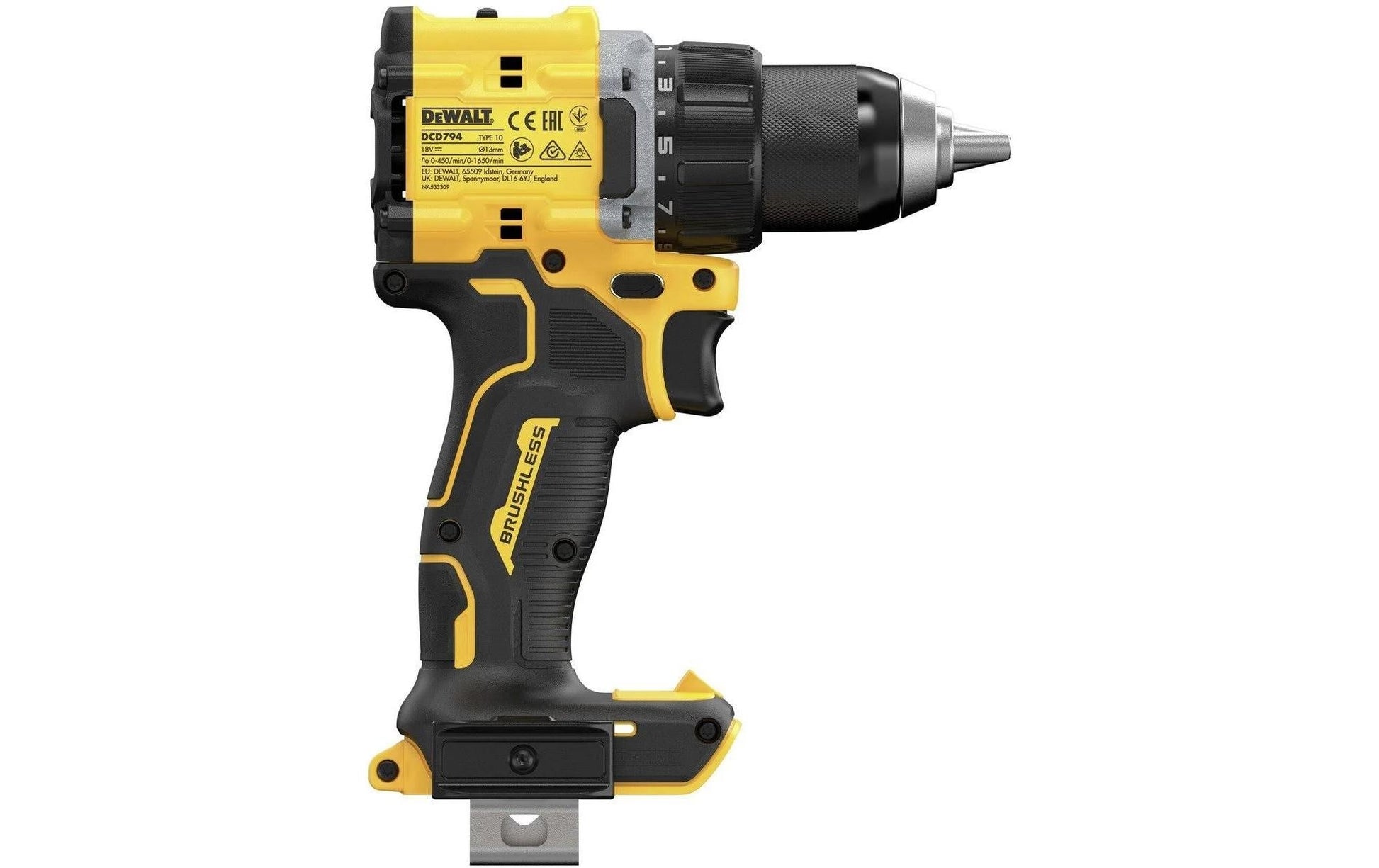 DeWalt Akku-Bohrschrauber – 18 V (XR) – Schnellspannbohrfutter – Solo – Brushless