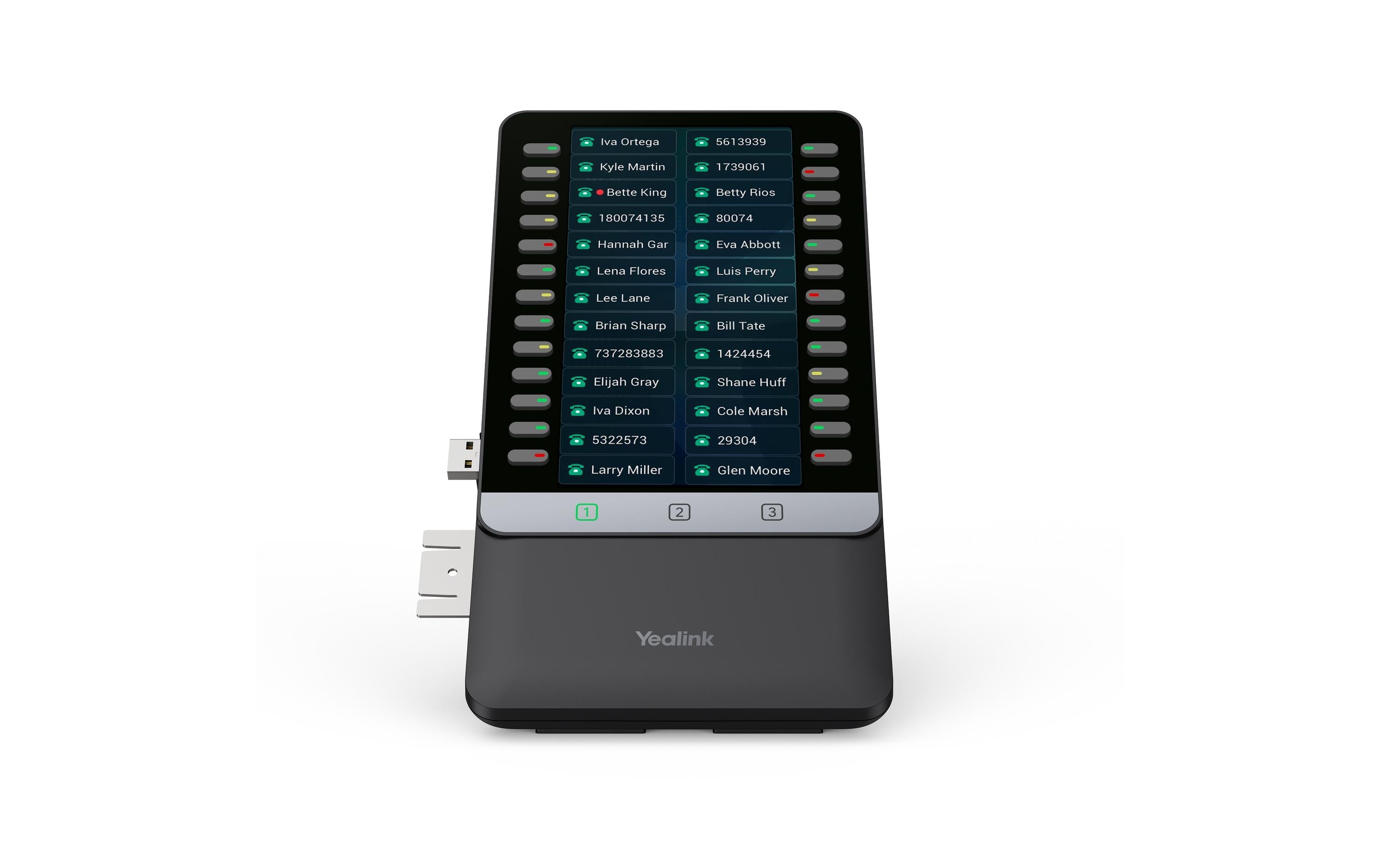 Yealink EXP55 – Erweiterungsmodul für IP-Telefone T7X/T8X, schwarz