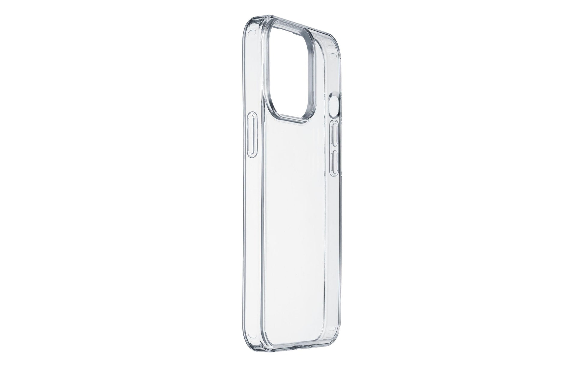Cellularline Clearduo Backcover – für Apple iPhone 15 Pro Max, MagSafe, Kunststoff+Gummi, Transparent