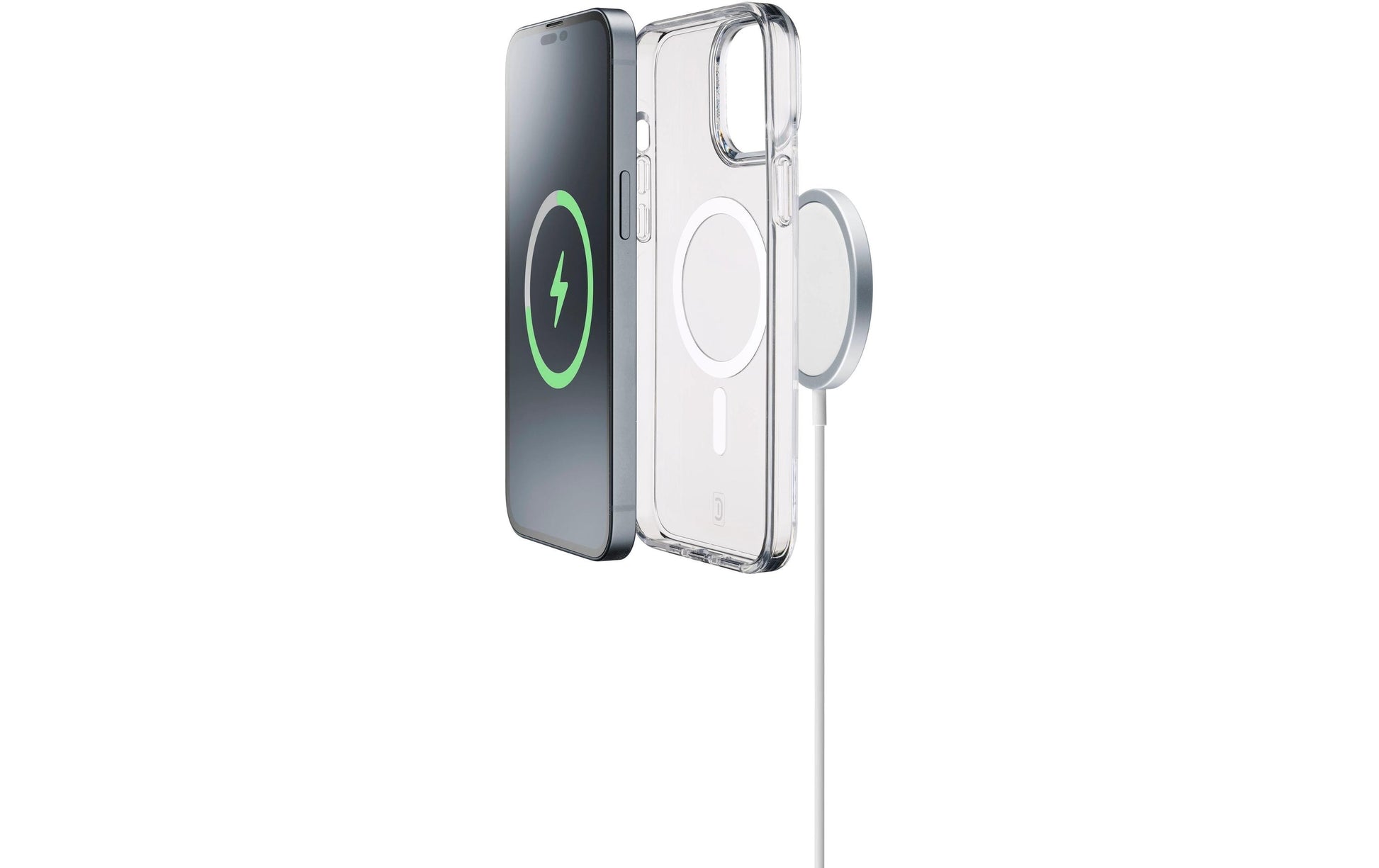 Cellularline Gloss Backcover für Apple iPhone 15 Plus mit MagSafe, Kunststoff, Transparent
