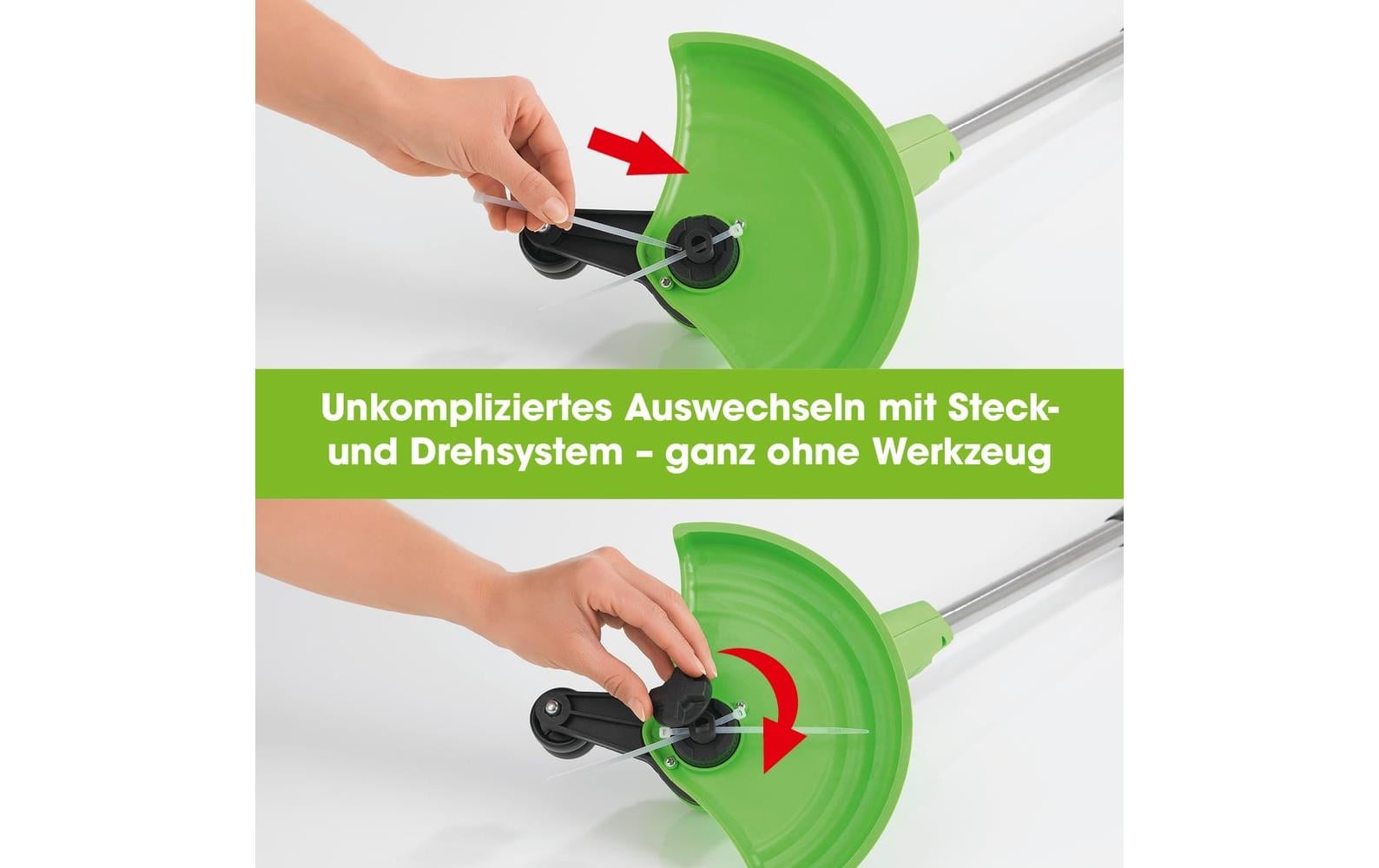 EASYmaxx 11025 Akku-Rasentrimmer – 12 V – Schnittbreite 24 cm – 28 W – inkl. Ladegerät