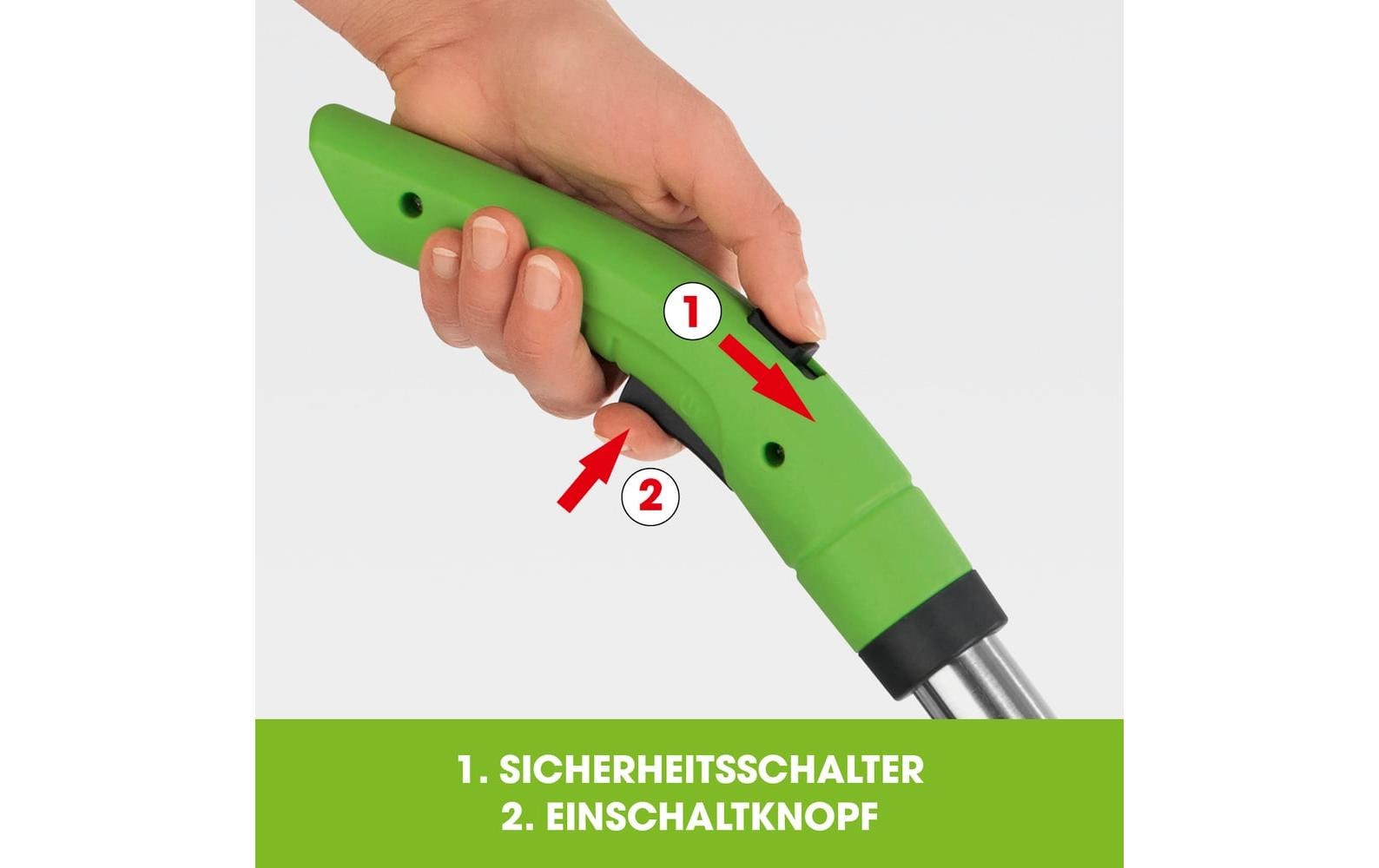 EASYmaxx 11025 Akku-Rasentrimmer – 12 V – Schnittbreite 24 cm – 28 W – inkl. Ladegerät