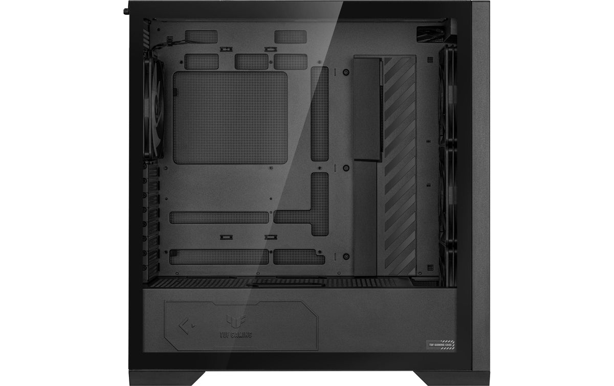 ASUS TUF GAM GT302 TG ARGB – PC-Gehäuse (Midi Tower) – Schwarz, 3×140 mm vorne, 1×140 mm hinten