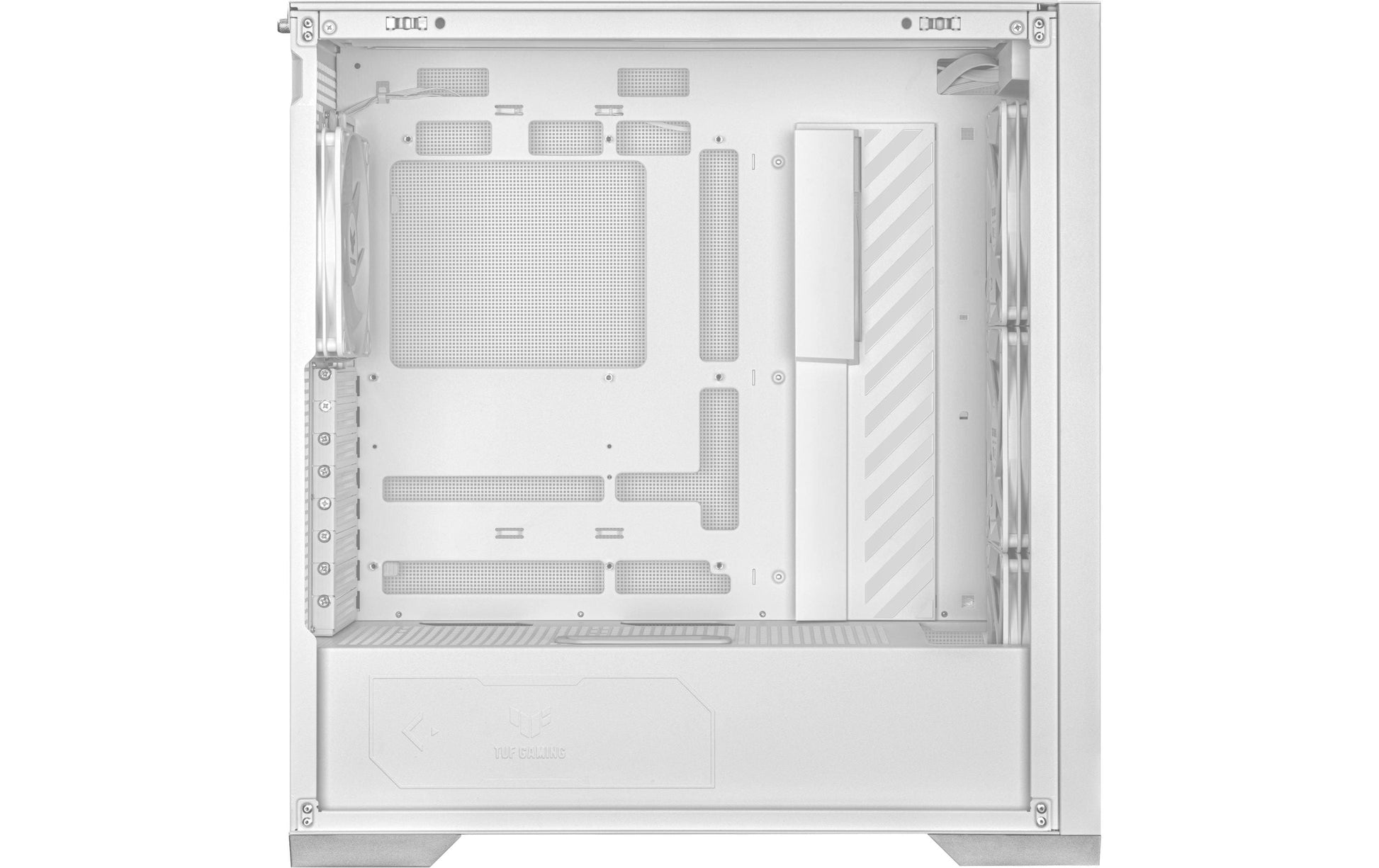 ASUS TUF Gaming GT302 ARGB – PC-Gehäuse – Weiss, EATX/ATX/mATX/Mini-ITX, 3×140 mm Front, Seitenfenster