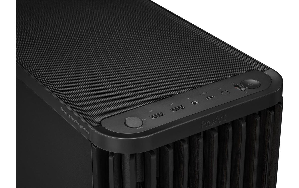 ASUS ProArt PA401 – Gehäuse (Tower) – ATX, 2×3,5", 2×2,5", 5 Lüfterplätze, Schwarz