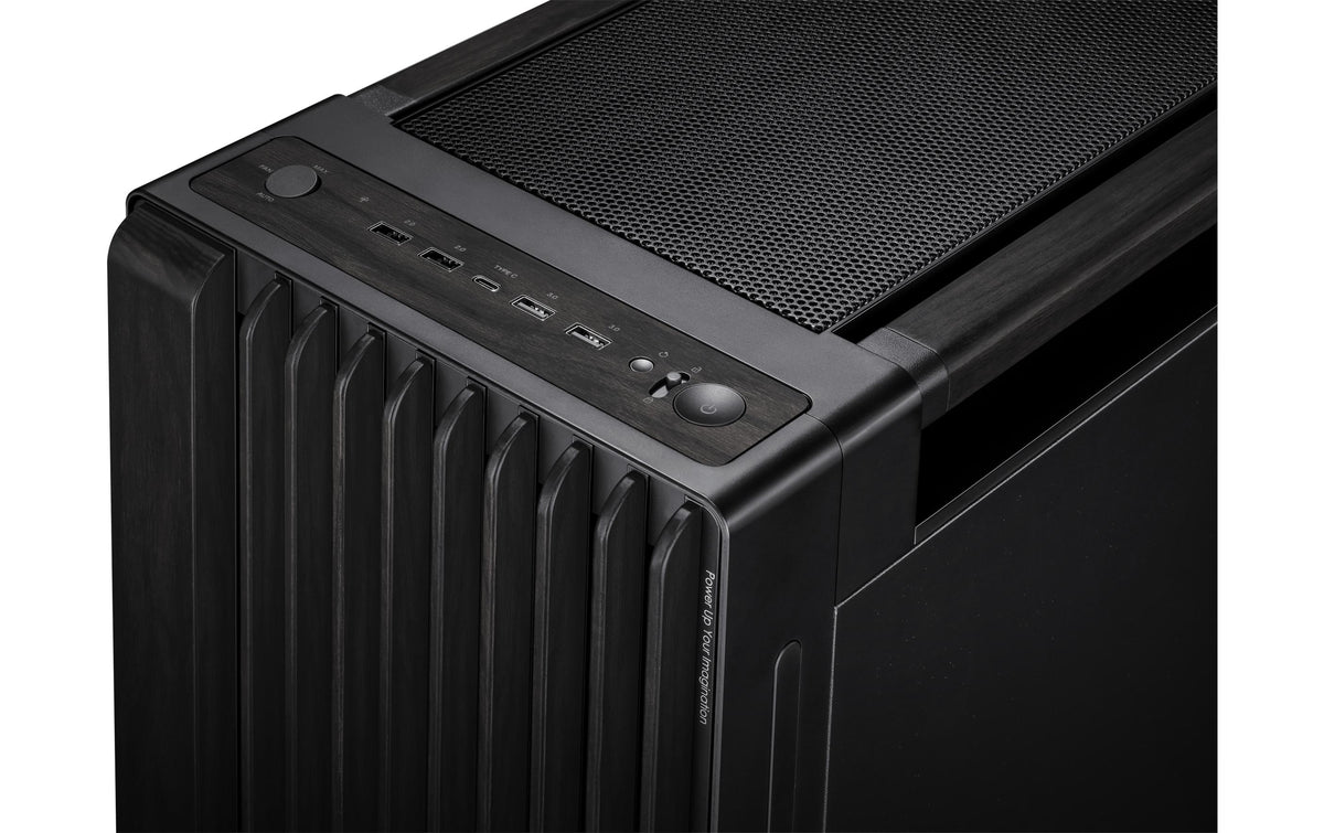 ASUS ProArt PA602 – Midi Tower – E-ATX, 8×HDD, 45 cm GPU, 2×200 mm vorne, 1×140 mm hinten, Schwarz