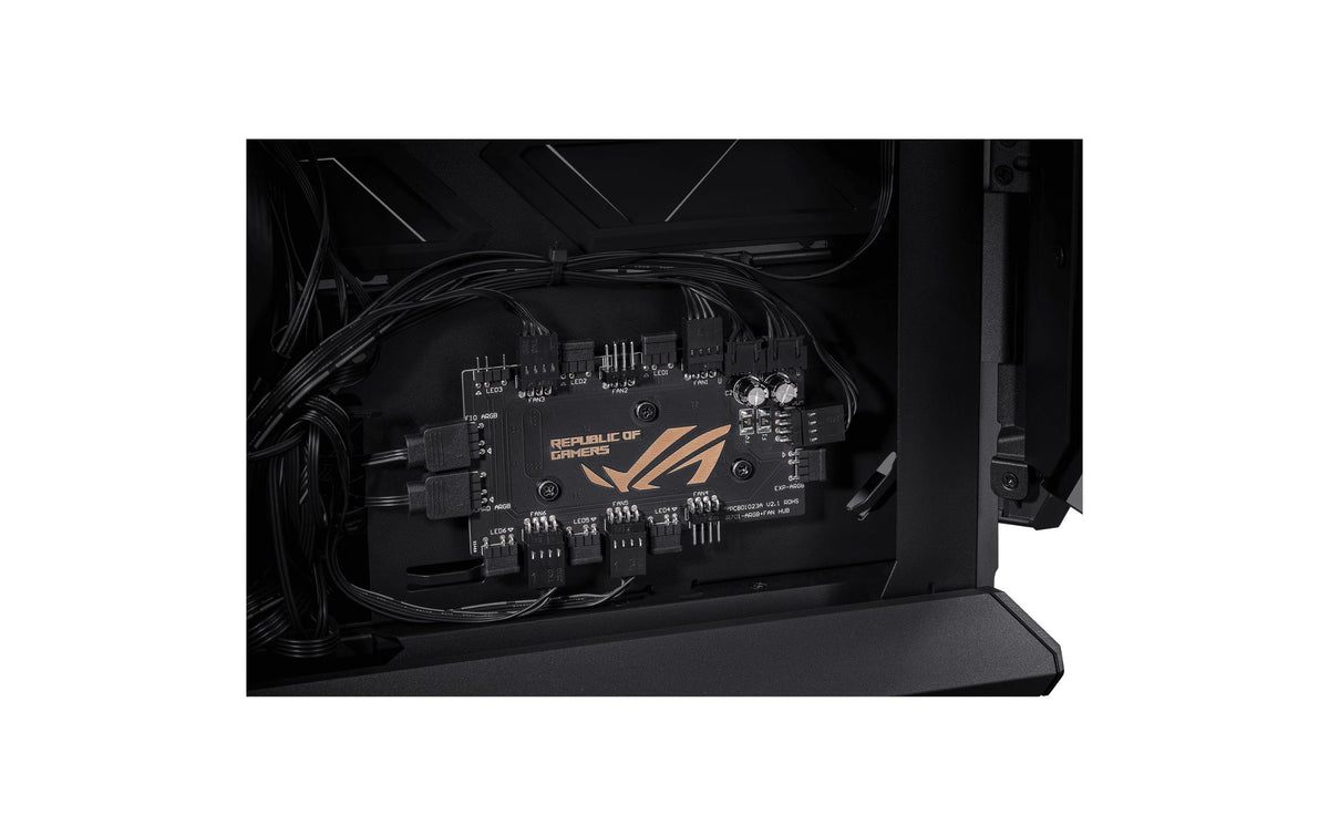 ASUS GR701 ROG Hyperion – PC-Gehäuse – Schwarz, E-ATX/ATX/mATX/M-ITX, 7 Lüfterplätze, 5×2,5"/2×3,5"
