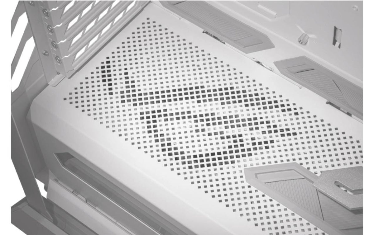 ASUS GR701 ROG HYPERION – PC-Gehäuse – Weiss, E-ATX/ATX/mATX/Mini-ITX, 10 Lüfterplätze, 5×2,5", 2×3,5"