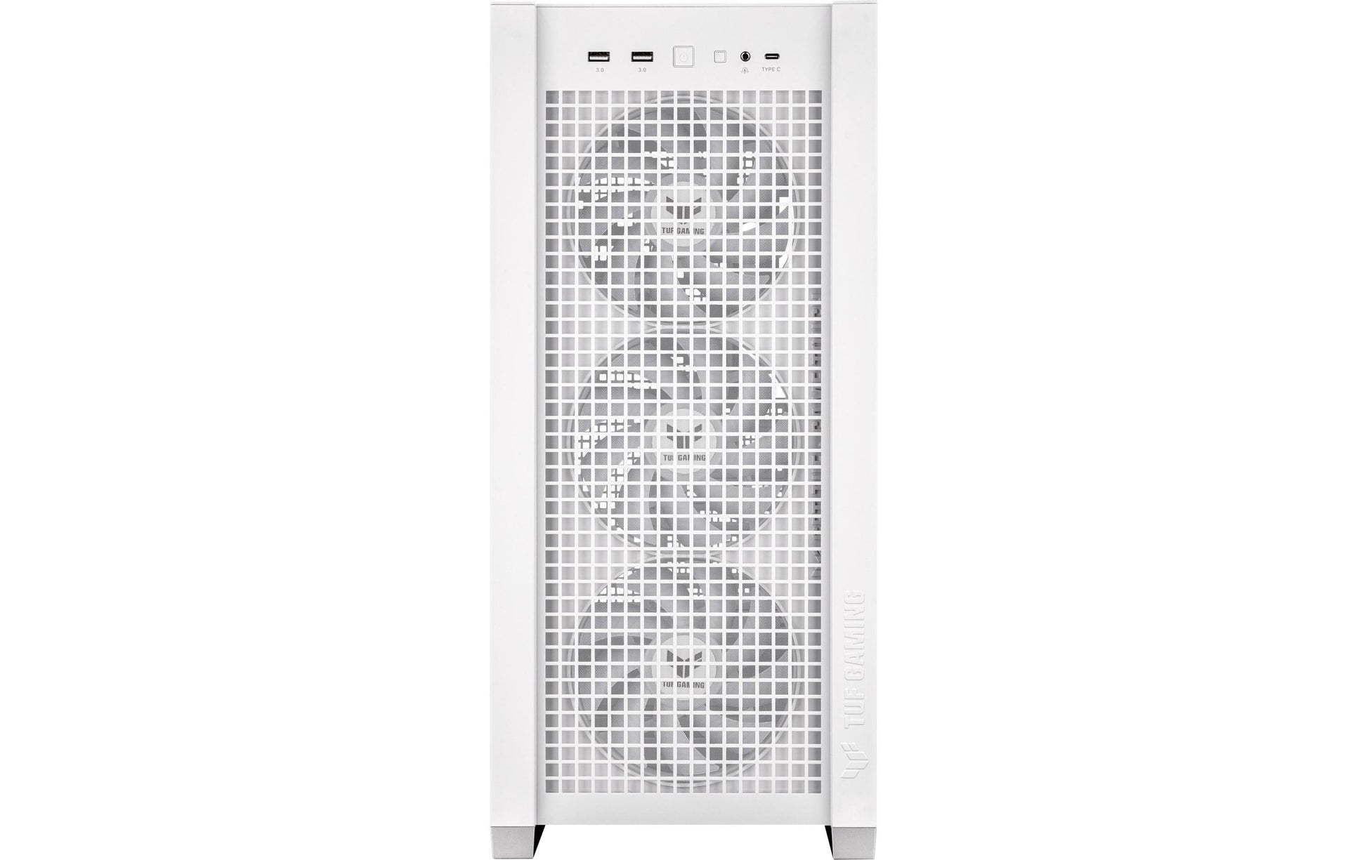 ASUS TUF Gaming GT302 ARGB – PC-Gehäuse – Weiss, EATX/ATX/mATX/Mini-ITX, 3×140 mm Front, Seitenfenster