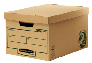 Fellowes Archivschachtel – für A4, B 335 × H 271 × T 470 mm, stapelbar, braun, Karton, 10 Stück