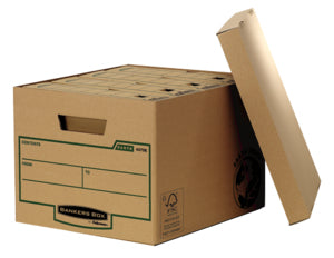 Fellowes Archivschachtel – für A4, B 335 × H 270 × T 391 mm, stapelbar, braun, Karton, 10 Stück