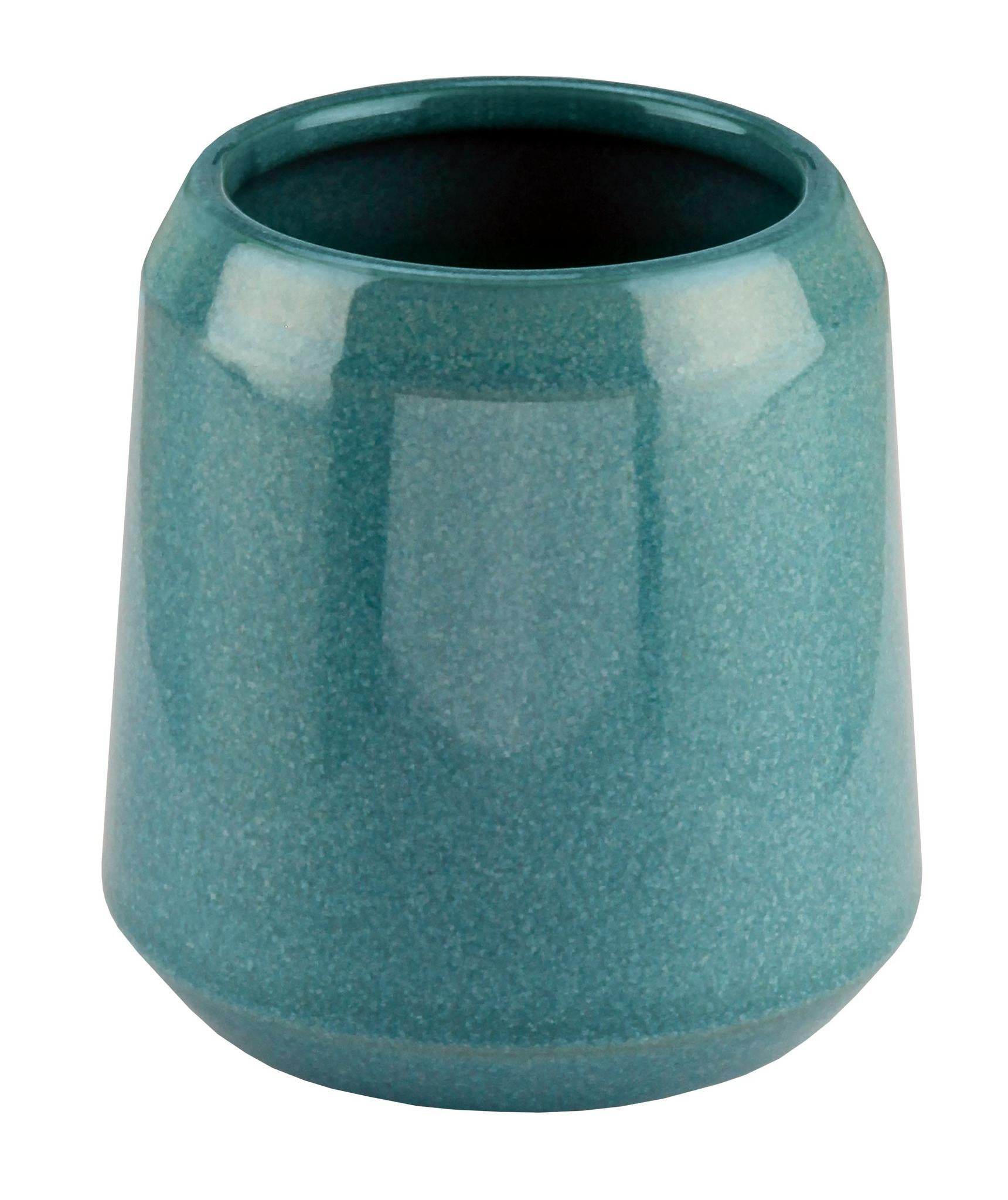 Kleine Wolke Zahnbürstenhalter Mystic – 8,3×8,3×10,3 cm, Steinzeug, Grün