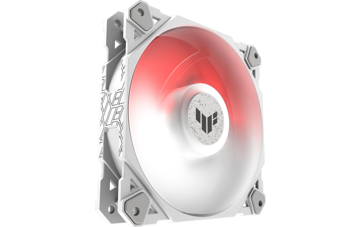 ASUS TUF GAMING TF120 – Gehäuselüfter – 120 mm, PWM, 1900 U/min, ARGB, Weiss