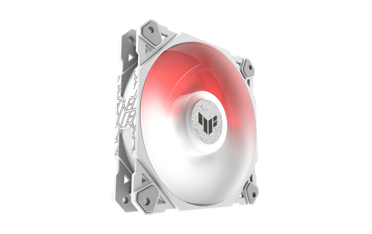 ASUS TUF GAMING TF120 – Gehäuselüfter – 3×120 mm, 4-Pin (PWM), 1900 U/min, 29 dB, ARGB, Weiss
