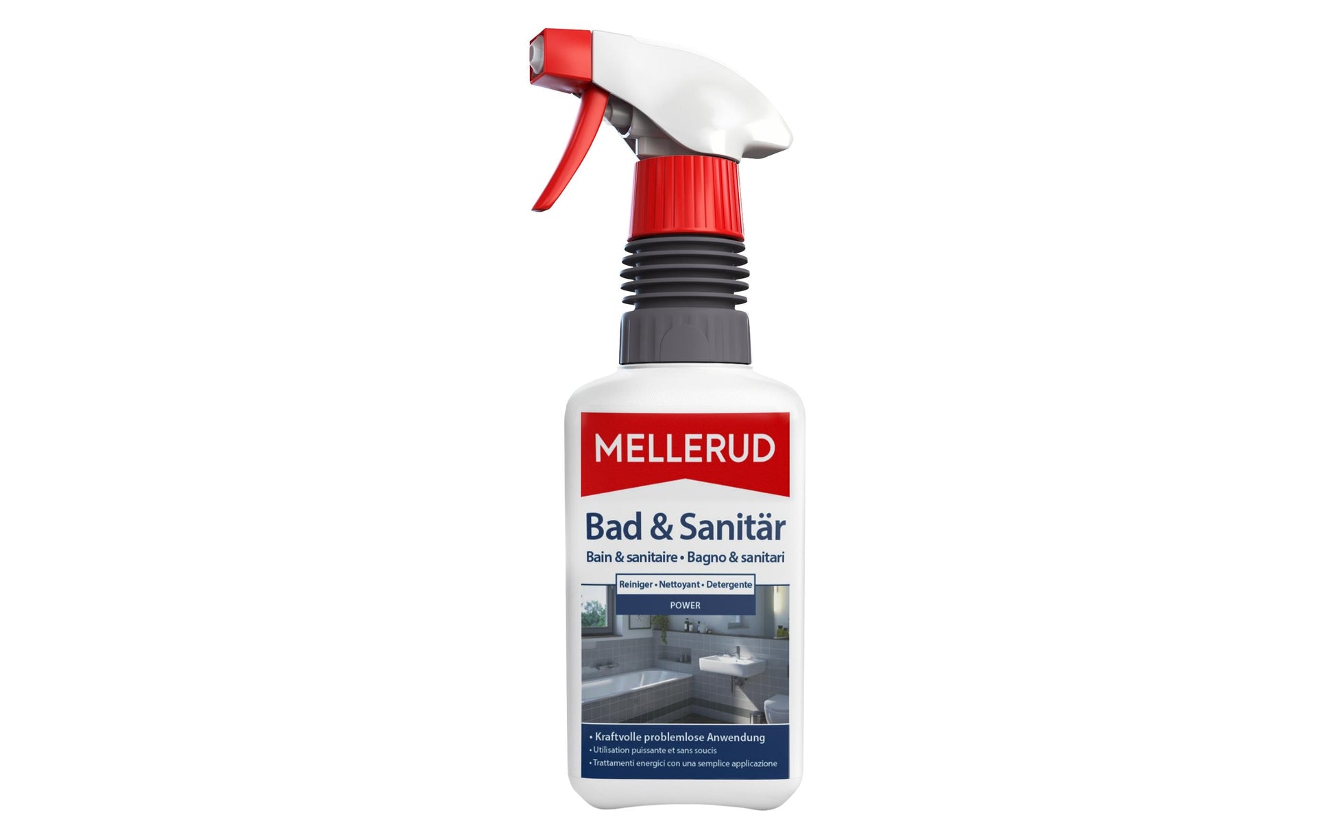 MELLERUD Bad-/Kalkreiniger für Badezimmer – Flüssigkeit, Pumpspray – 500 ml