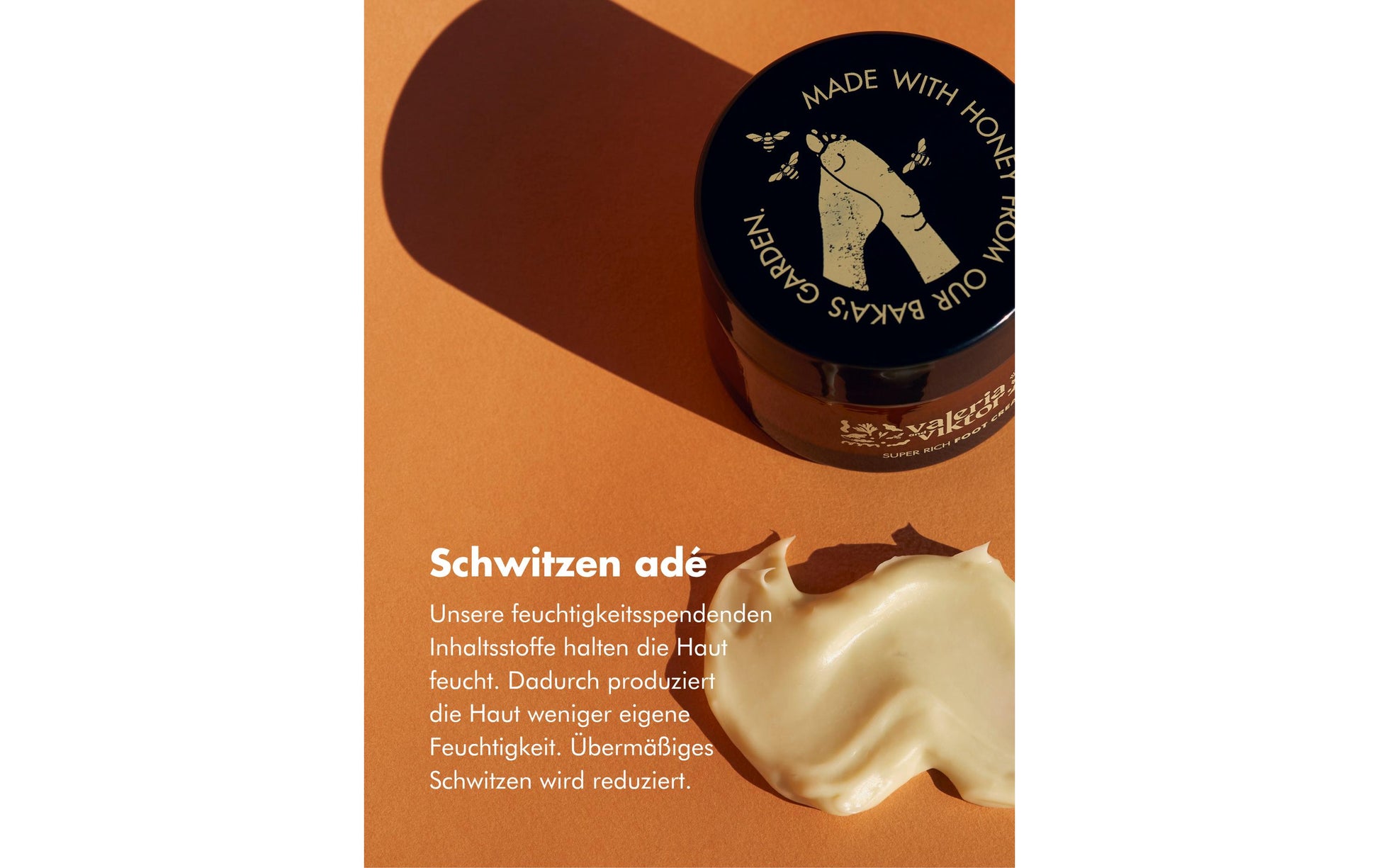 Valeria and viktor Valeria & Viktor Fusscreme Super Rich Honig – 50 ml