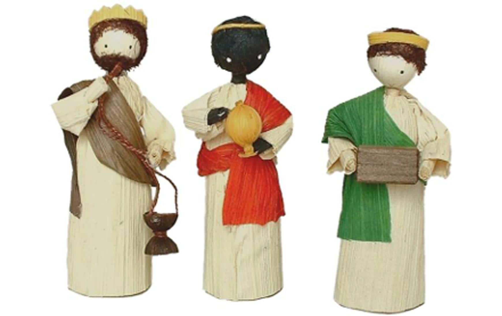 Bottsa Pappmaché-Figur Heilige drei Könige, 10 cm