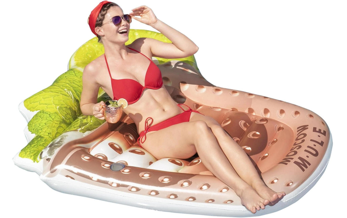 Bestway Moscow Mule Float Schwimmende Matratze – 173 × 160 cm – PVC – Rosa – ab 16 Jahren