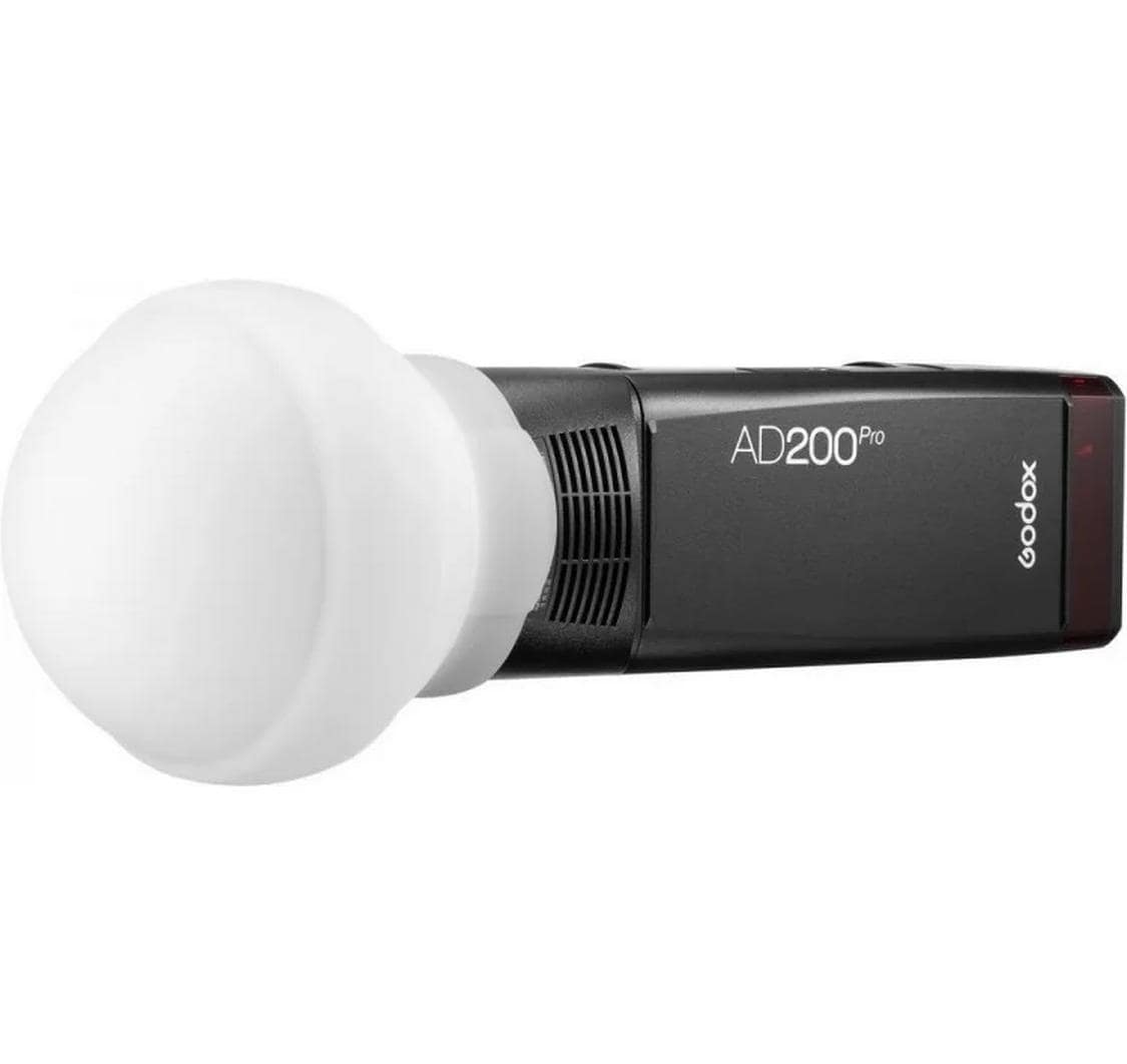 Godox AK-R22 Diffusorkugel – Ø 115 mm, 50,2 mm hoch – für Godox AD100Pro, V1, AD200 – Weiss