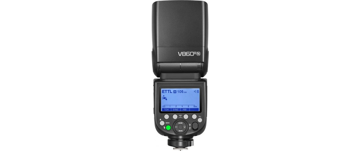 Godox V860III Blitzgerät – GN 60, Li-Ion 2600 mAh, 1,5 s Blitzfolgezeit – für Nikon