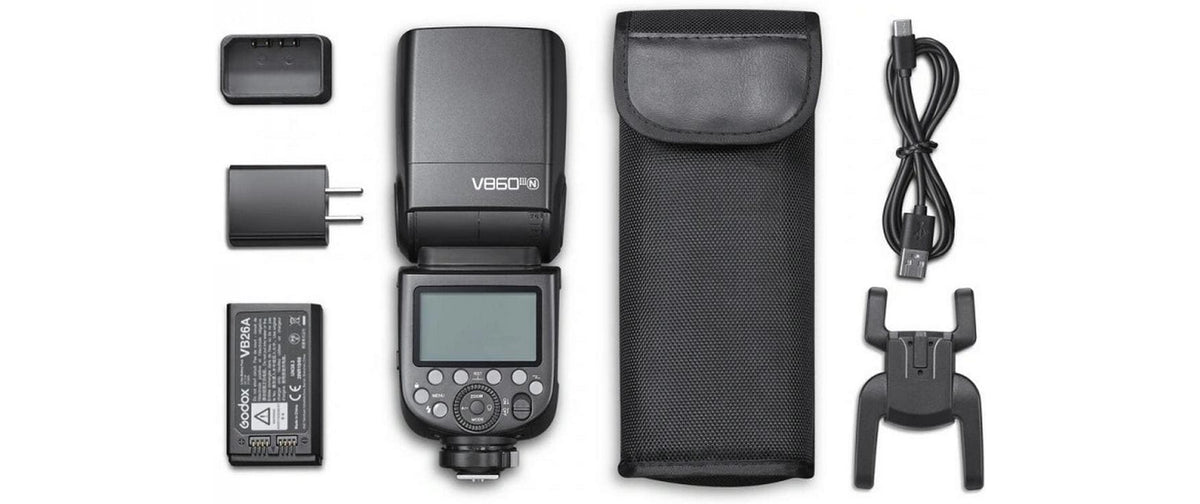 Godox V860III Blitzgerät – GN 60, Li-Ion 2600 mAh, 1,5 s Blitzfolgezeit – für Nikon