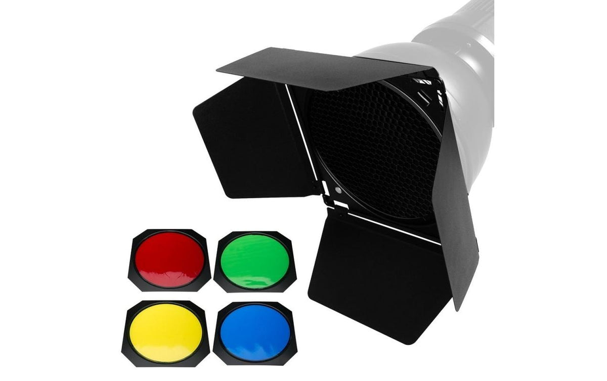 Godox BD-04 Abschirmklappensatz – 178 mm – Schwarz – 6er-Pack