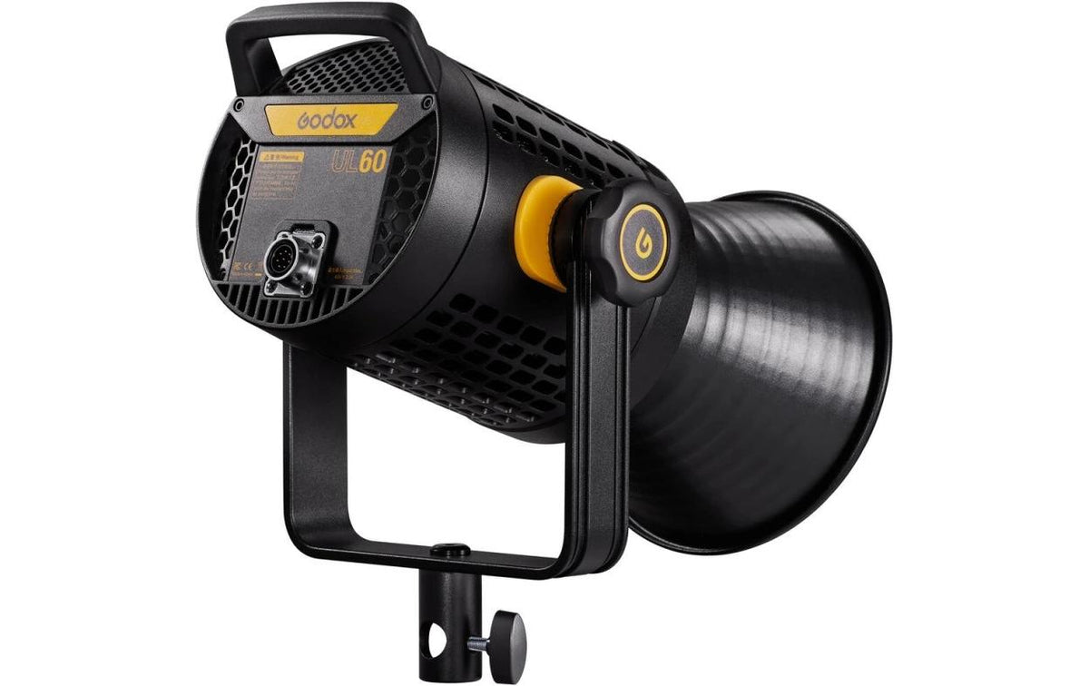 Godox UL60 LED-Videoleuchte – 60 W, 5600 K, CRI 96 – 120 × 220 × 260 mm – Schwarz
