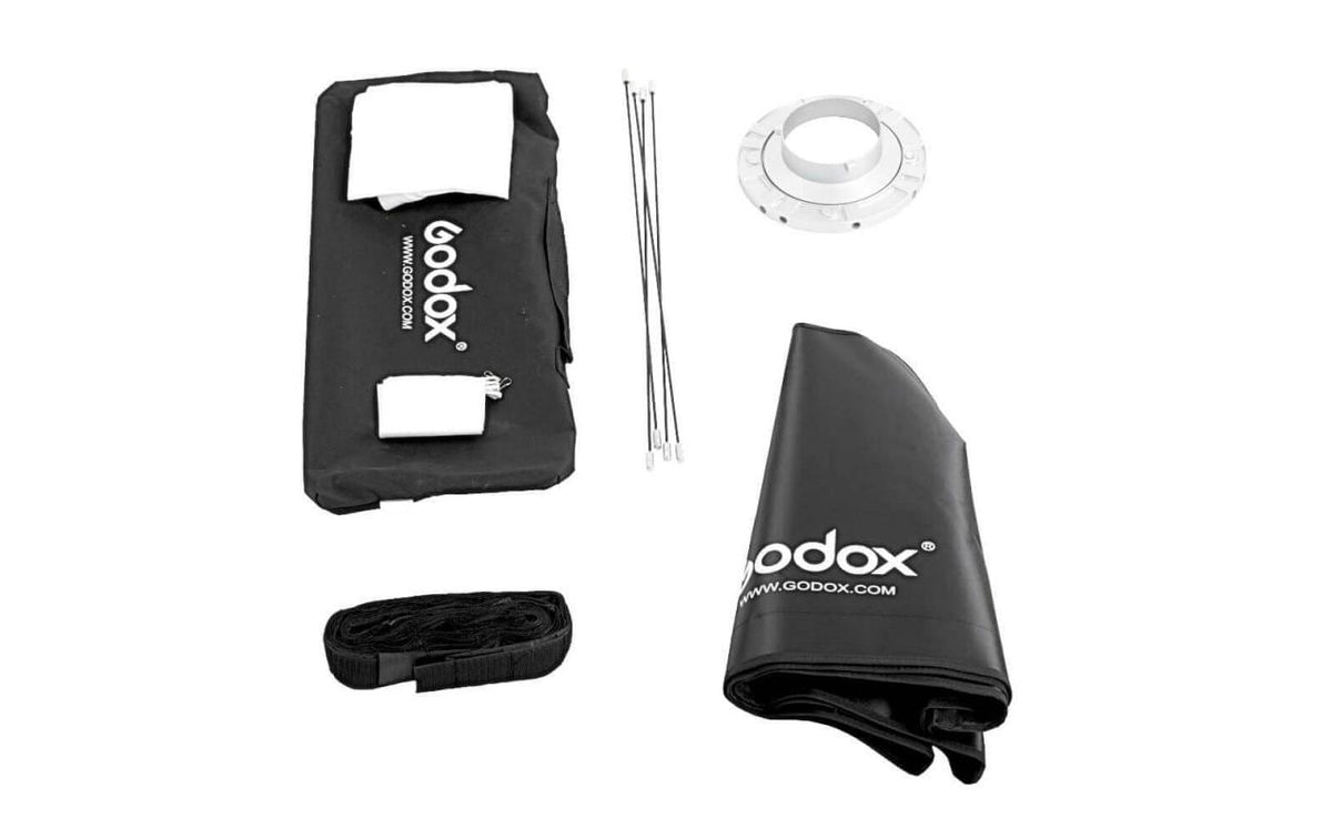Godox SB-FW6090 Softbox – 600 × 900 mm, Bowens-Mount, mit Grid – Schwarz