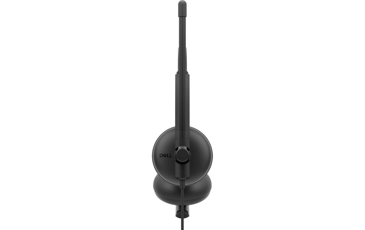 DELL WH125 – Duo Headset (On-Ear) – USB-A, mit Boom-Mikrofon, Stummschaltung – Schwarz – für PC/Mac, Teams-kompatibel