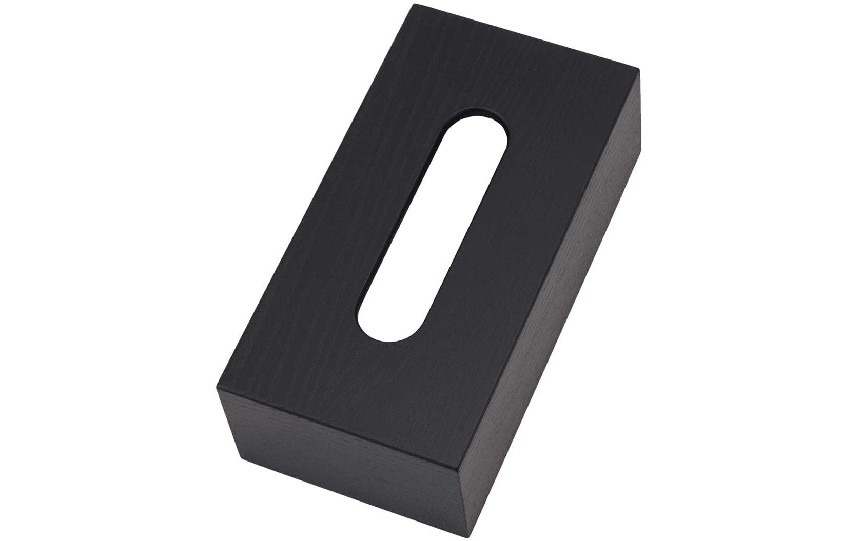Aquanova Kosmetiktuchbox Cole – 26×8,3 cm, Eschenholz, Tisch, Schwarz