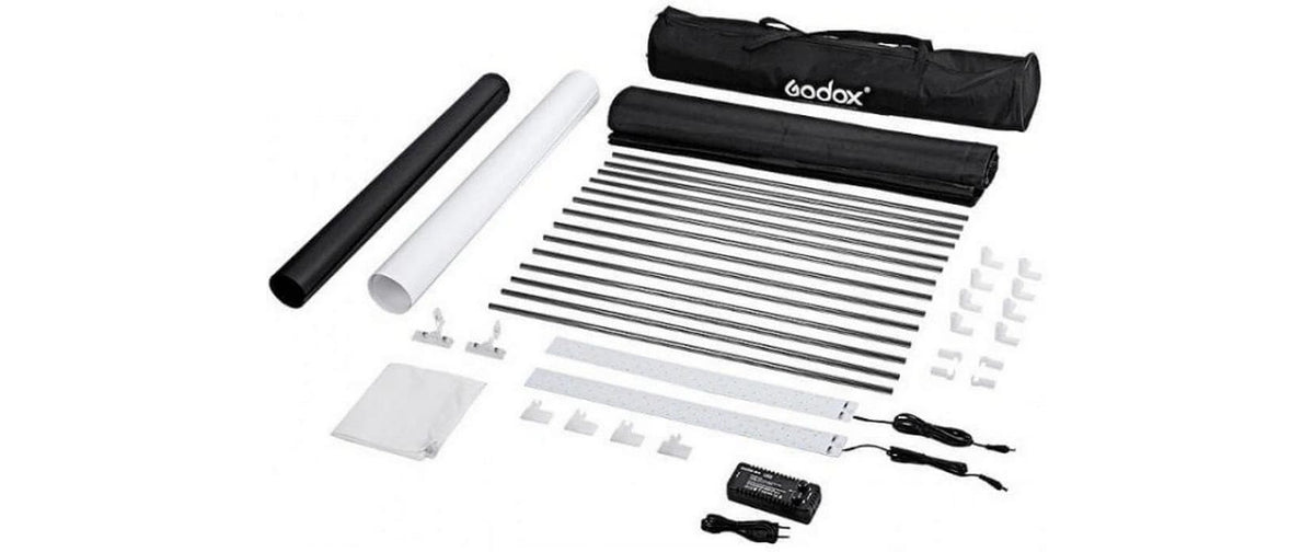 Godox LSD60 Tragbares LED-Ministudio – 60 × 60 cm, 40 W – Schwarz
