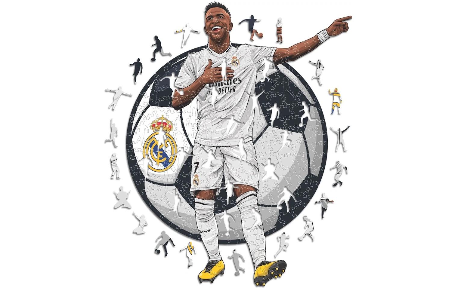 Iconic Puzzles Vinicius Jr. - Real Madrid – Logikspiel, 1 Spieler, ab 10 Jahren, mehrsprachig