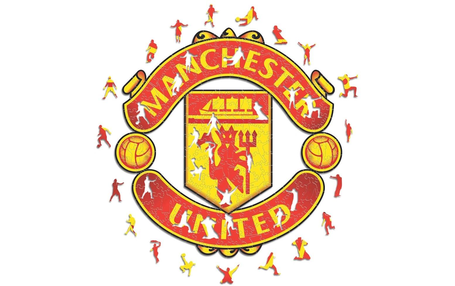 Iconic Puzzles Puzzle FC Manchester United – 270 Teile – 37,5 × 37,5 cm – ab 10 J. – Holz