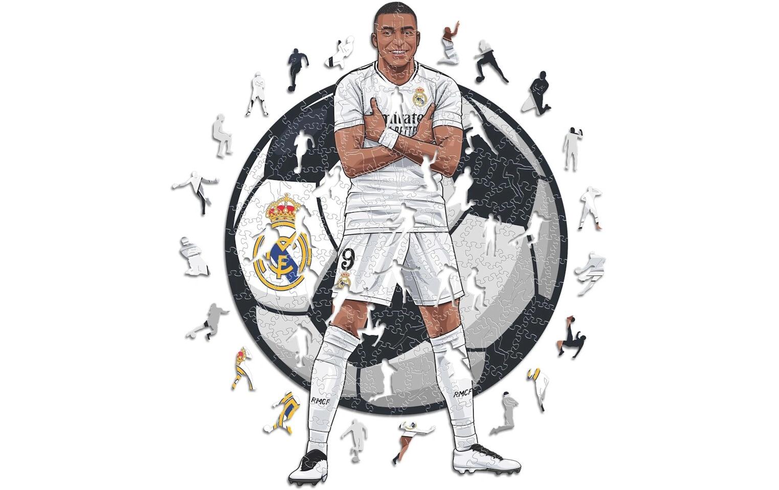 Iconic Puzzles Puzzle Kylian Mbappé – Real Madrid – 270 Teile – 42 × 30 cm – ab 10 J. – Holz – FSC