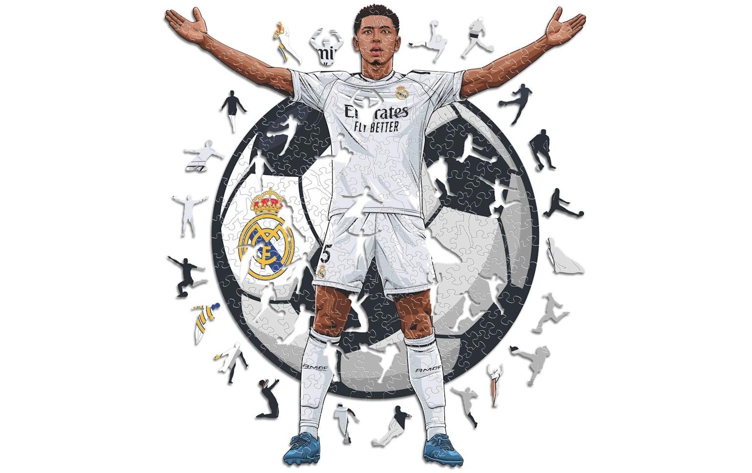 Iconic Puzzles Puzzle Jude Bellingham – Real Madrid – 270 Teile – 38 × 42 cm – ab 10 J. – Holz – FSC