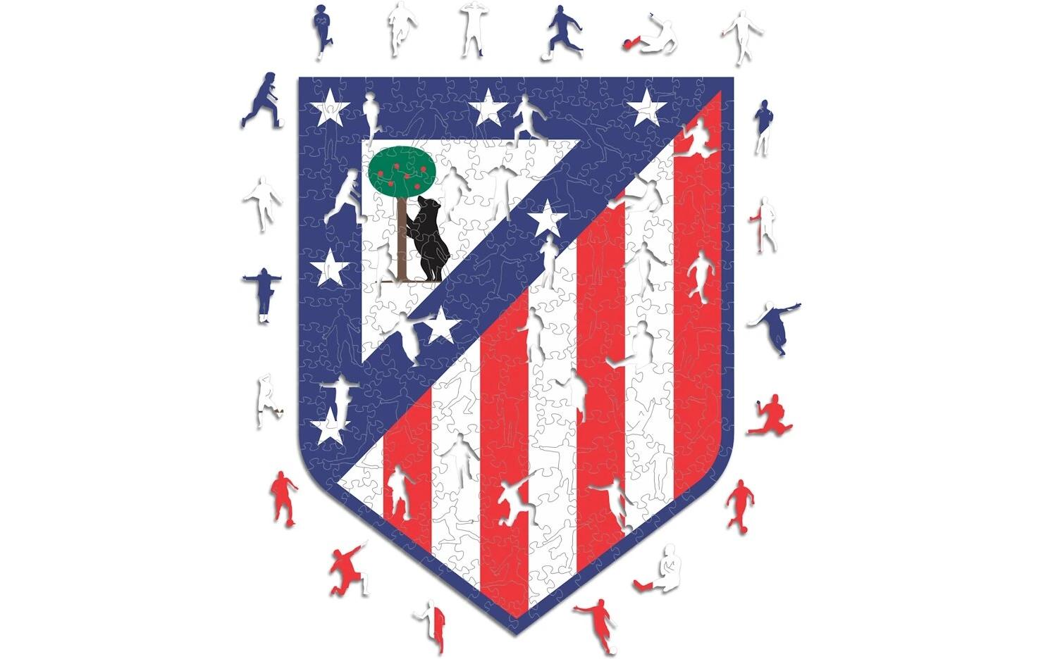 Iconic Puzzles Atletico Madrid - Logo - Logikspiel, 1 Spieler, ab 14 Jahren