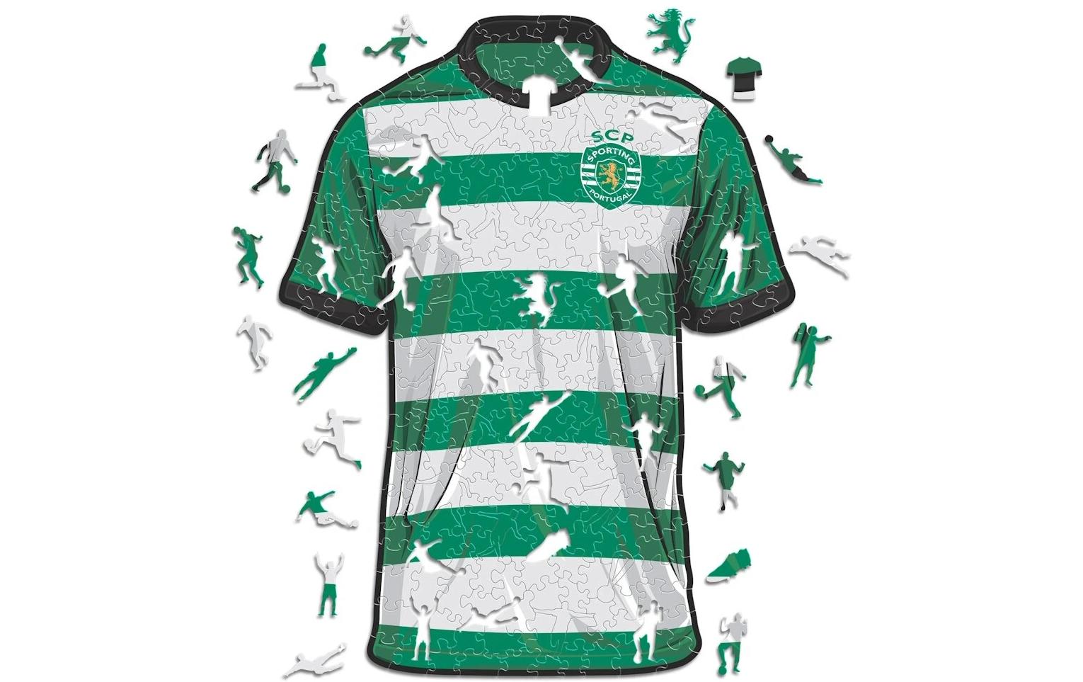 Iconic Puzzles Sporting CP Trikot – Logikspiel, 1 Spieler, ab 10 Jahren, mehrsprachig