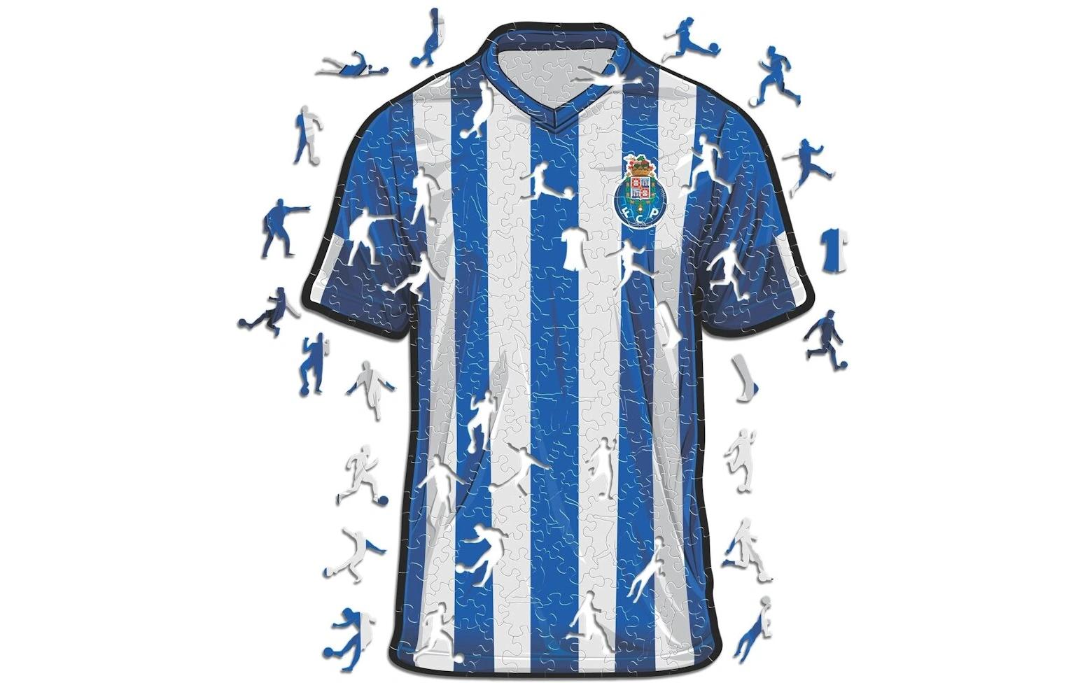 Iconic Puzzles Puzzle FC Porto Trikot – 270 Teile – 30 × 38,5 cm – ab 10 J. – Holz, FSC