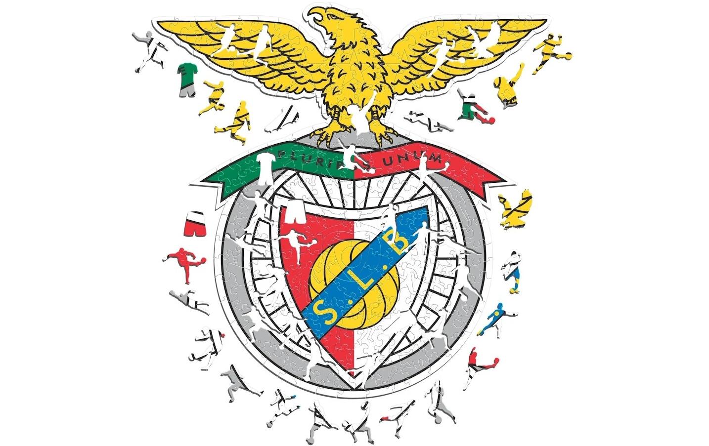 Iconic Puzzles Puzzle SL Benfica Logo – 270 Teile – 36,7×37,4 cm – ab 10 J. – Holz, mehrfarbig, FSC