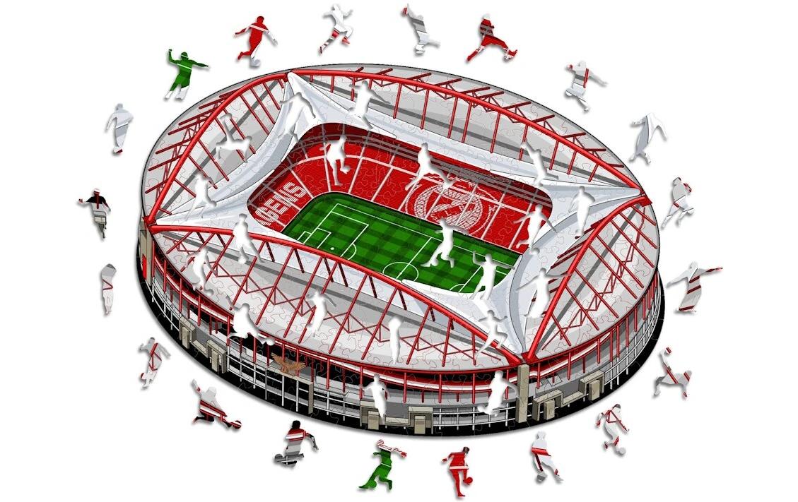 Iconic Puzzles SL Benfica Stadion – Logikspiel, 1 Spieler, ab 10 Jahren, mehrsprachig