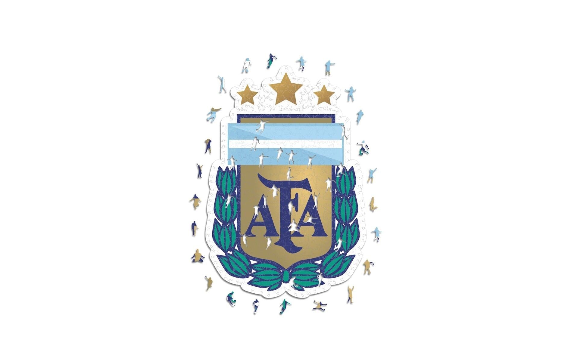 Iconic Puzzles Nationalmannschaft Argentinien Logo – Logikspiel, ab 10 Jahren