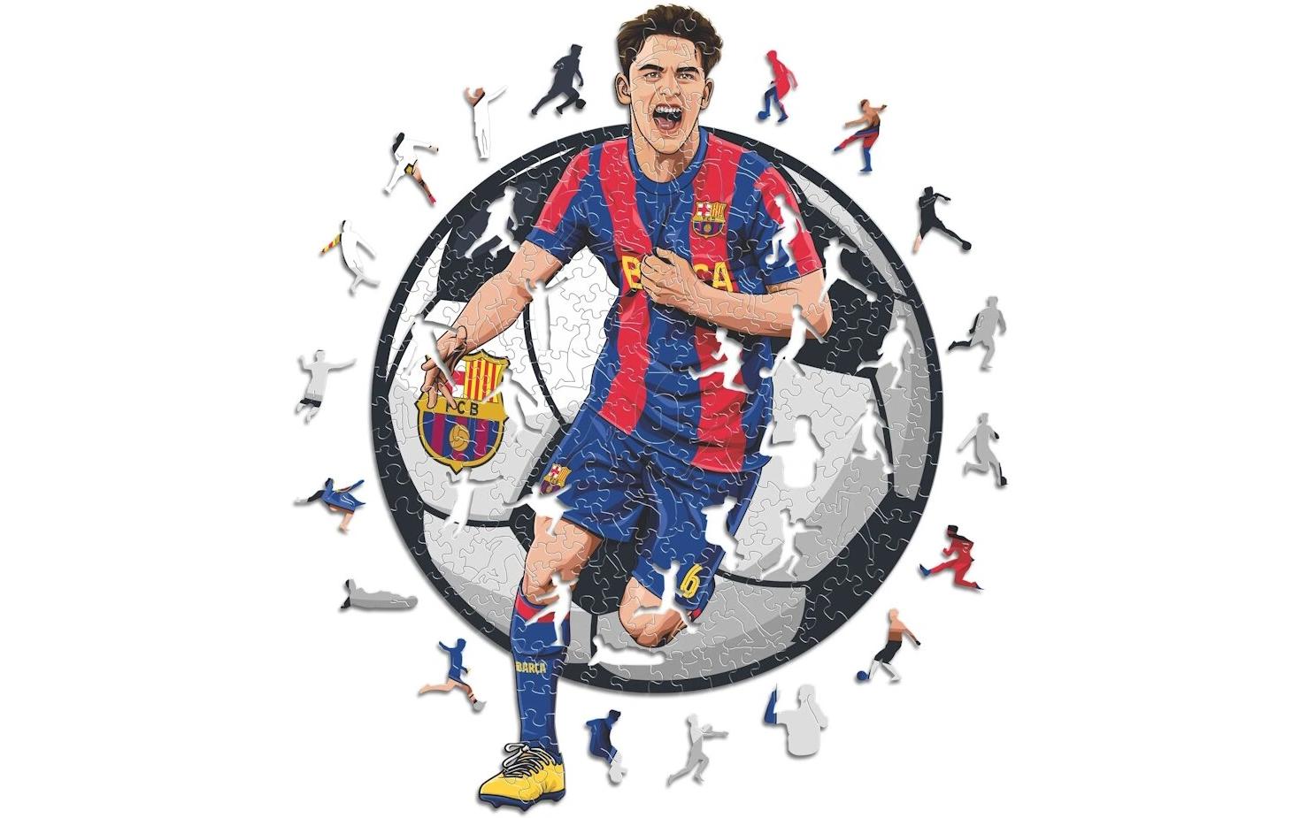 Iconic Puzzles Puzzle FC Barcelona – Gavi – 270 Teile – 30 × 42 cm – ab 10 J. – Holz – Mehrfarbig – FSC