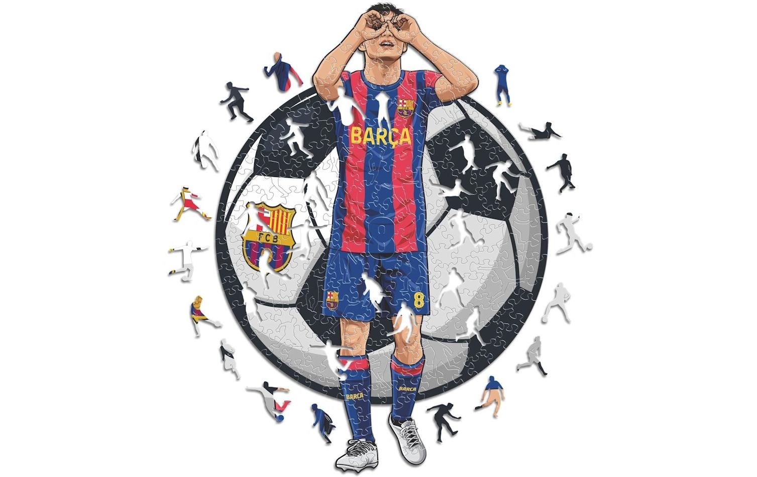 Iconic Puzzles Puzzle FC Barcelona - Pedri – 270 Teile – 30 × 42 cm – ab 10 J. – Holz – mehrfarbig – FSC