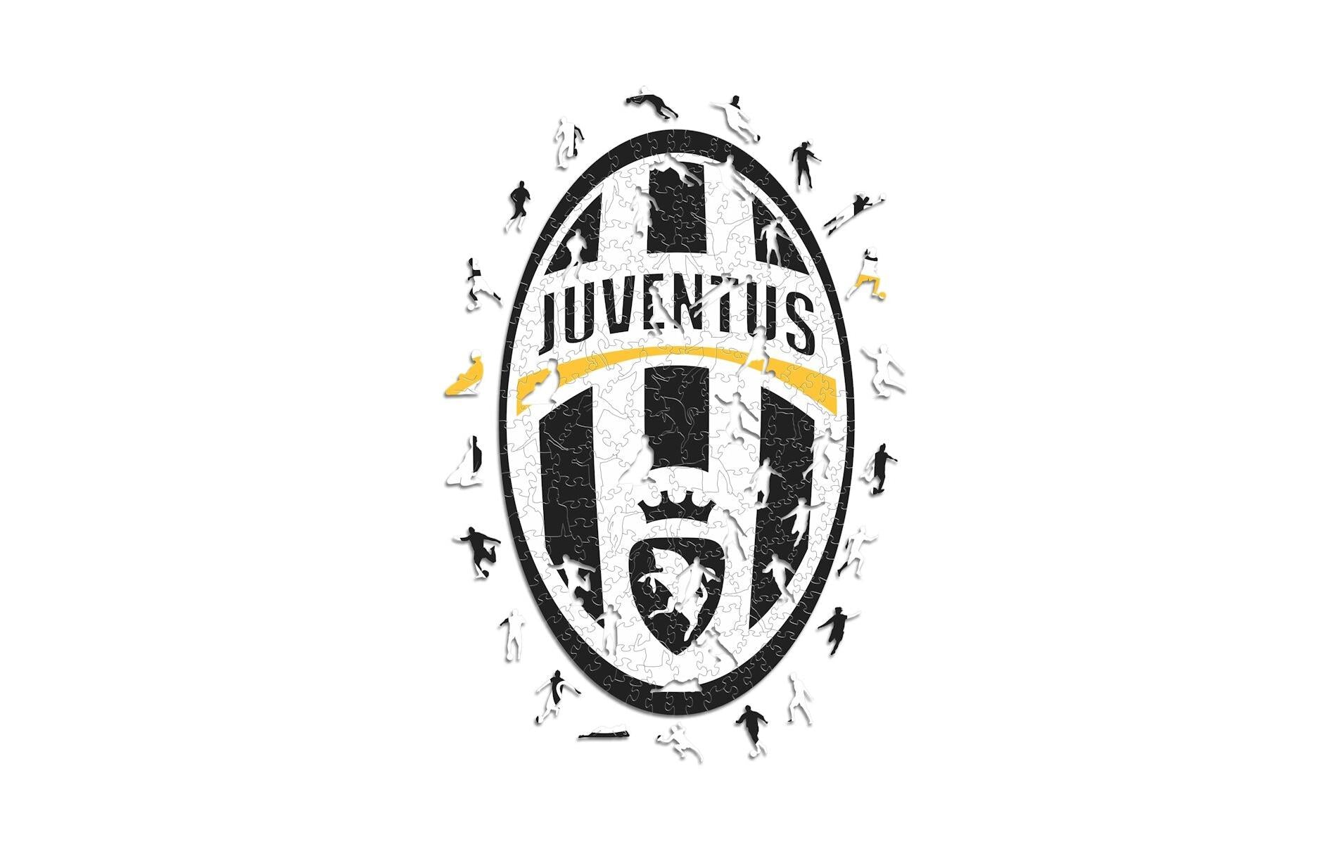Iconic Puzzles Juventus FC - Retro Logo – Holz-Puzzle, 1 Spieler, ab 10 Jahren, mehrsprachig